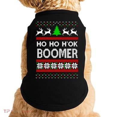 Ho Ho H'ok Boomer Ugly Christmas Doggie Tank