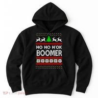 Ho Ho H'ok Boomer Ugly Christmas Hoodie thumb 0