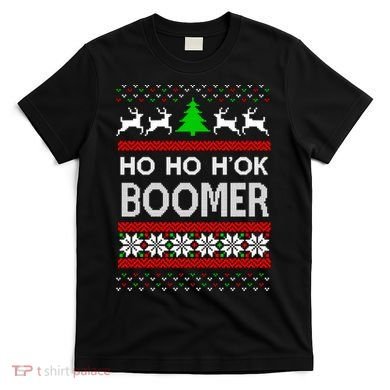 Ho Ho H'ok Boomer Ugly Christmas T-Shirt