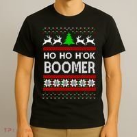 Ho Ho H'ok Boomer Ugly Christmas T-Shirt thumb 3