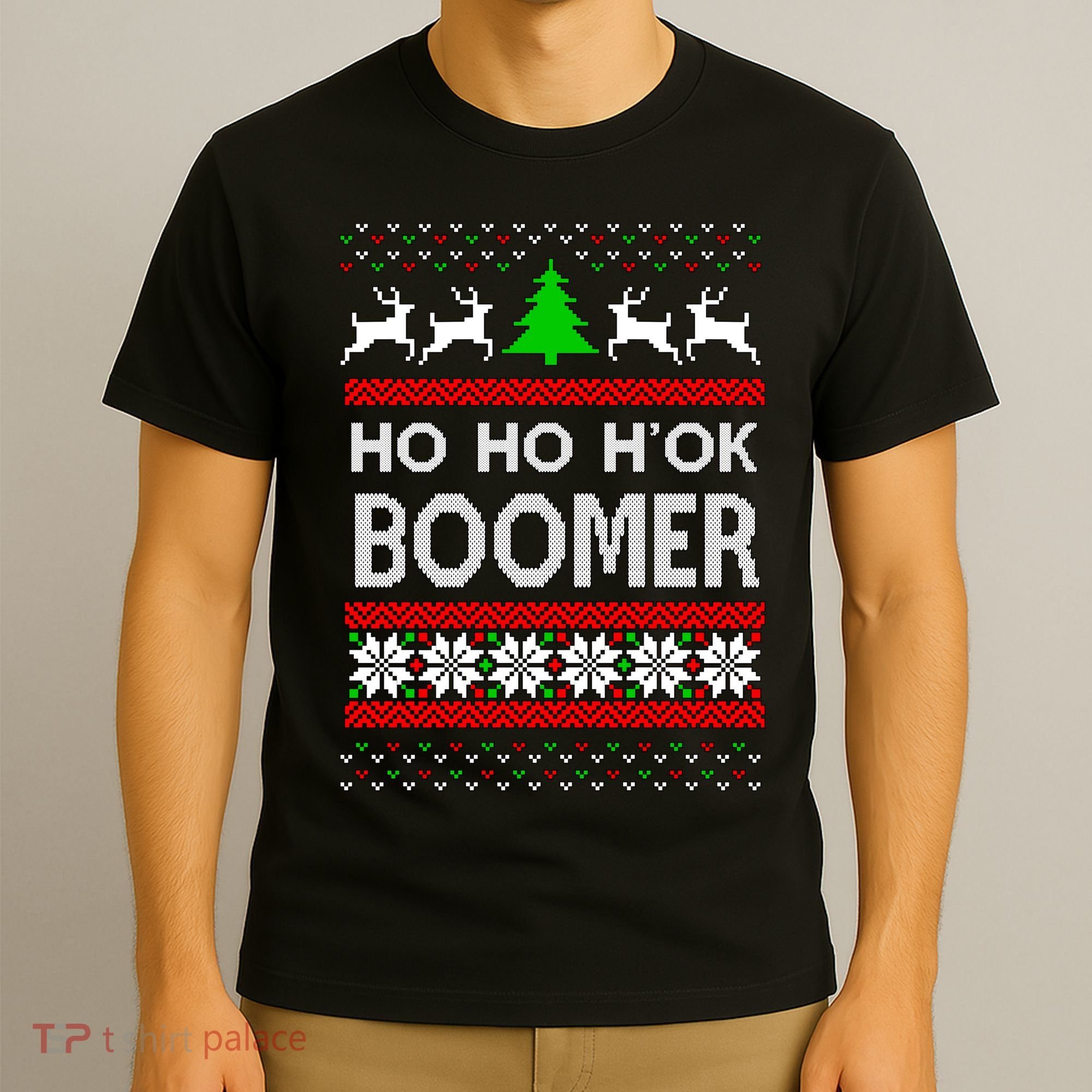 Ho Ho H'ok Boomer Ugly Christmas T-Shirt