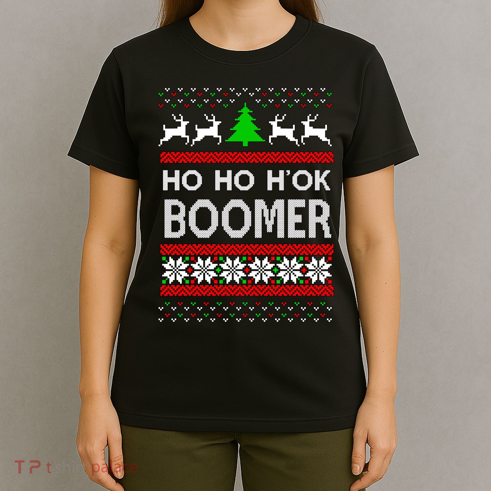 Ho Ho H'ok Boomer Ugly Christmas T-Shirt