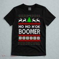 Ho Ho H'ok Boomer Ugly Christmas T-Shirt thumb 5