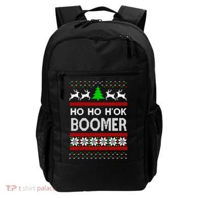 Ho Ho H'ok Boomer Ugly Christmas Backpack