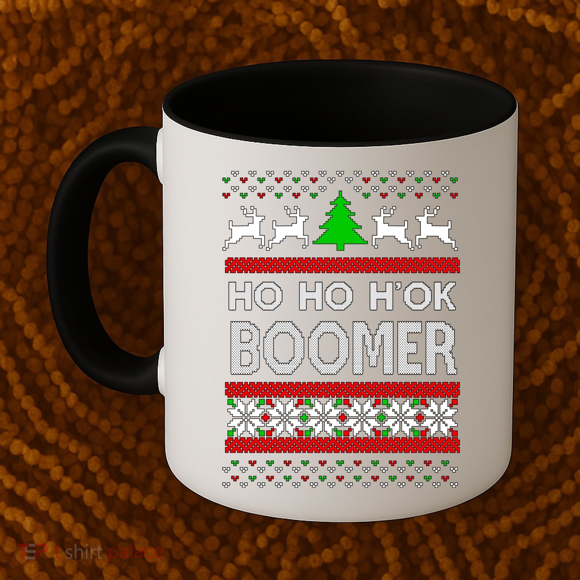 Ho Ho H'ok Boomer Ugly Christmas Coffee Mug