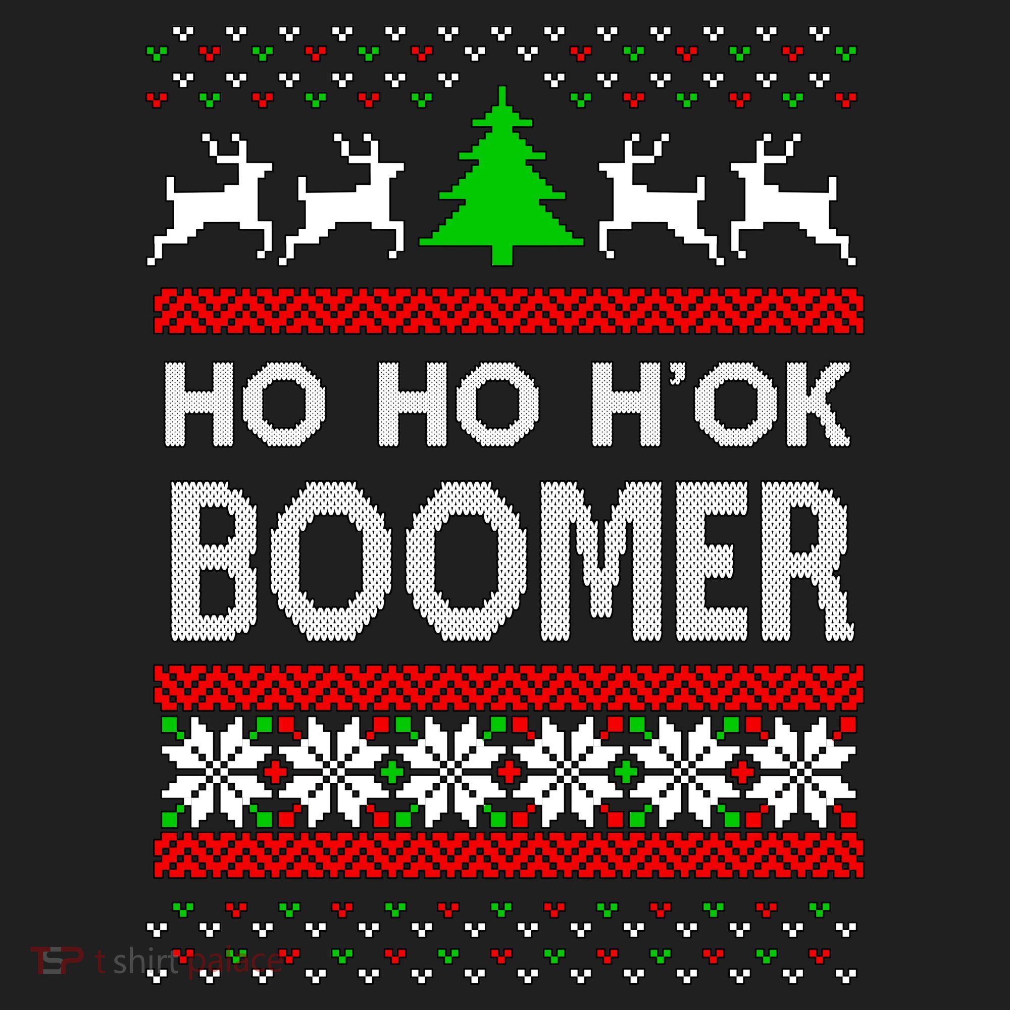 Ho Ho H'ok Boomer Ugly Christmas Beanie