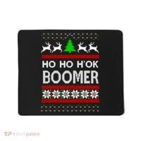 Ho Ho H'ok Boomer Ugly Christmas Mousepad thumb 0