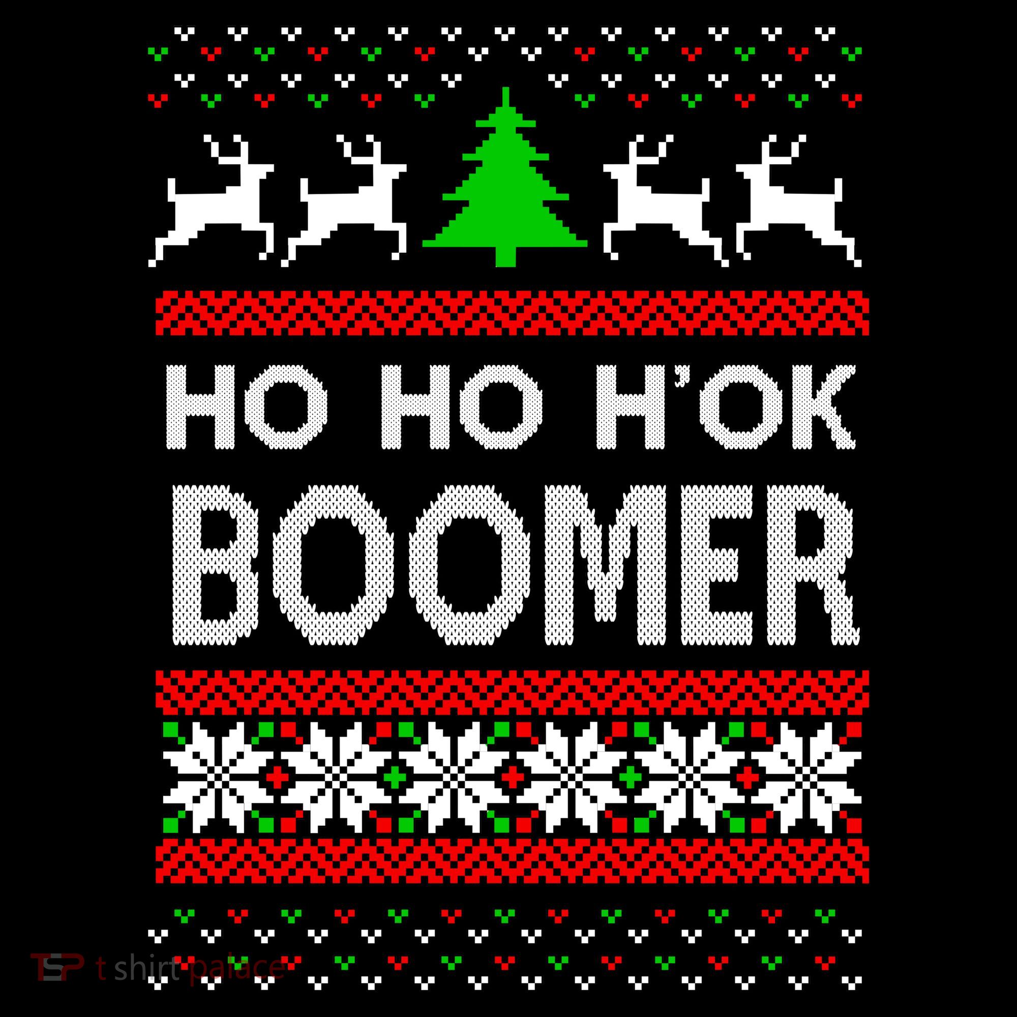 Ho Ho H'ok Boomer Ugly Christmas Ornament