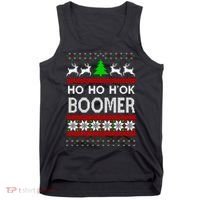 Ho Ho H'ok Boomer Ugly Christmas Tank Top thumb 0