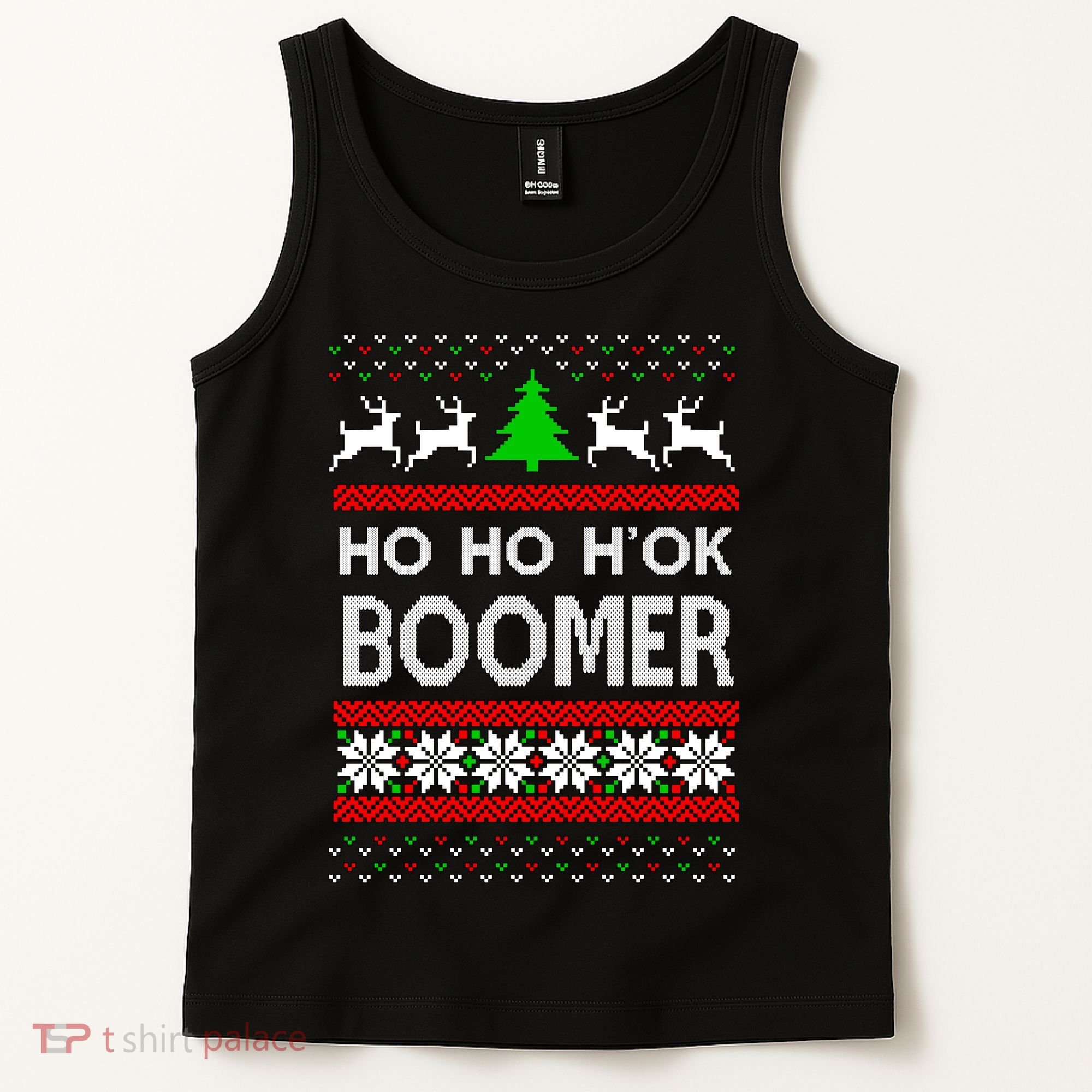 Ho Ho H'ok Boomer Ugly Christmas Tank Top