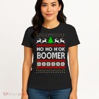 Ho Ho H'ok Boomer Ugly Christmas Women's T-Shirt thumb 4