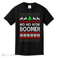 Ho Ho H'ok Boomer Ugly Christmas Kids T-Shirt thumb 0