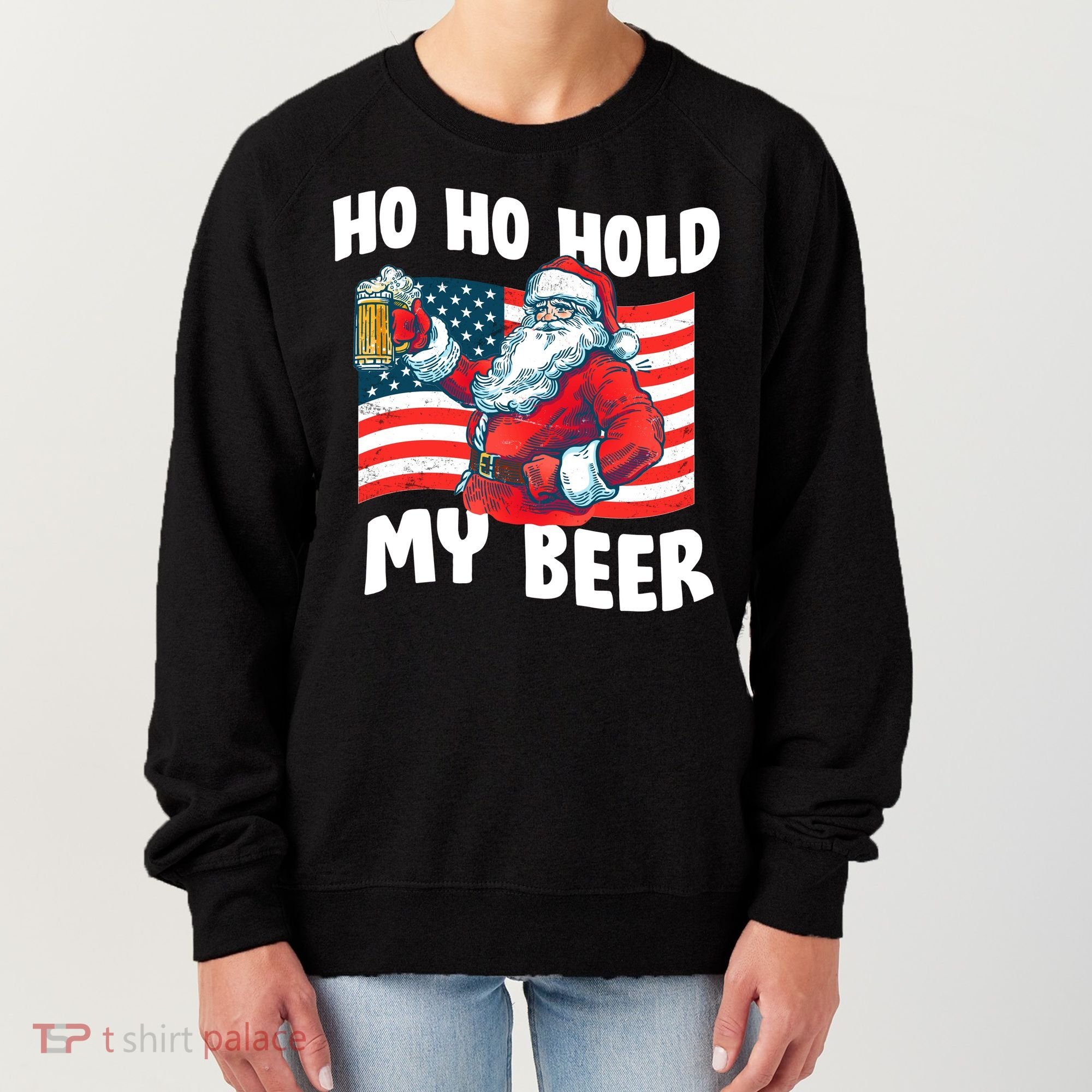 Ho Ho Hold My Beer Christmas In July Women's Sweatshirt