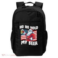 Ho Ho Hold My Beer Christmas In July Backpack thumb 0