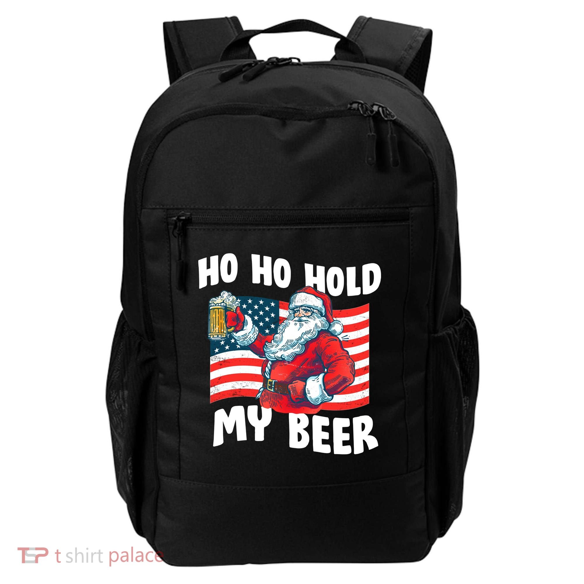 Ho Ho Hold My Beer Christmas In July Backpack