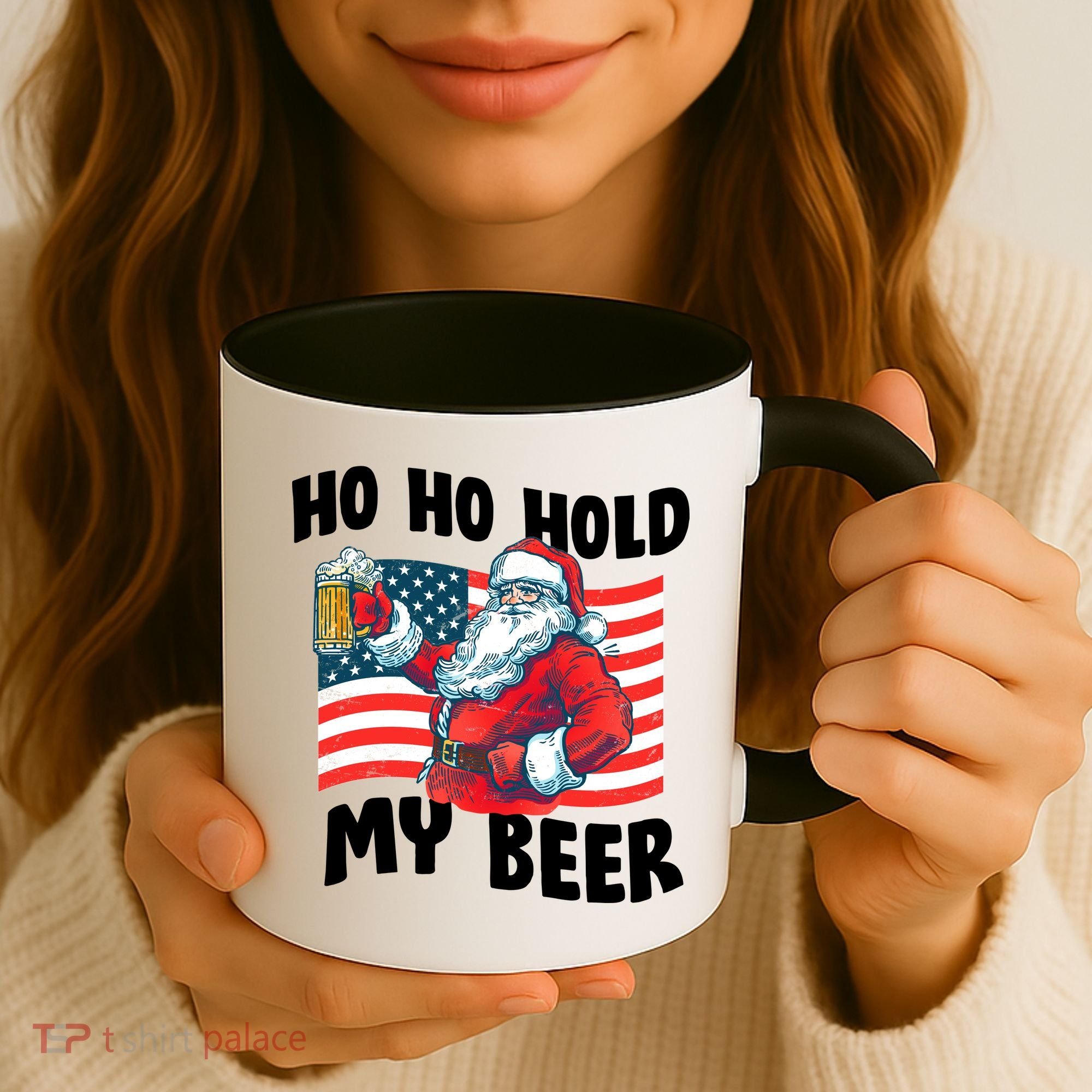 Ho Ho Hold My Beer Christmas In July Coffee Mug