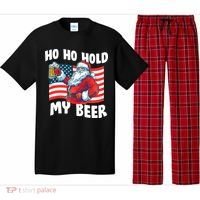 Ho Ho Hold My Beer Christmas In July Pajama Set thumb 0