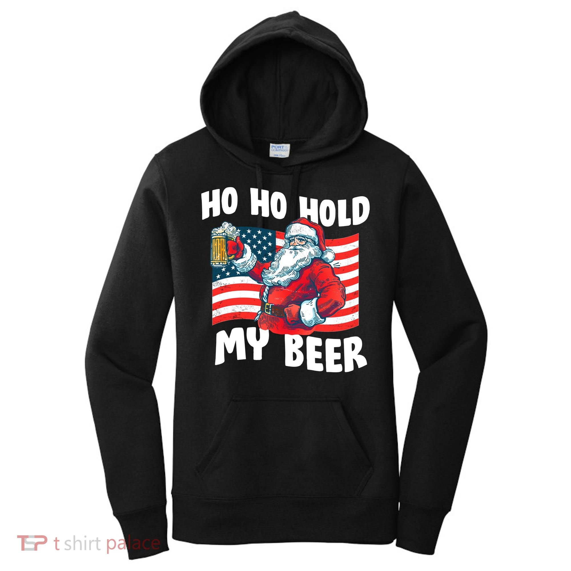 Ho Ho Hold My Beer Christmas In July Women's Hoodie
