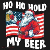 Ho Ho Hold My Beer Christmas In July Women's Hoodie thumb 2