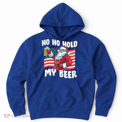 Ho Ho Hold My Beer Christmas In July Hoodie