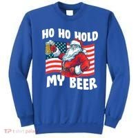 Ho Ho Hold My Beer Christmas In July Sweatshirt thumb 0