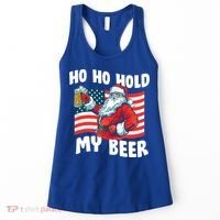 Ho Ho Hold My Beer Christmas In July Women's Tank Top thumb 0