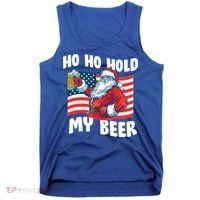 Ho Ho Hold My Beer Christmas In July Tank Top thumb 0
