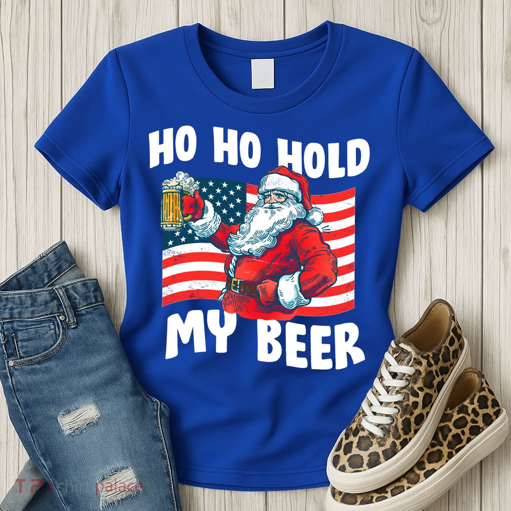 Ho Ho Hold My Beer Christmas In July Women's T-Shirt