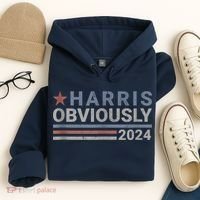 Harris Obviously 2024 Hoodie thumb 4