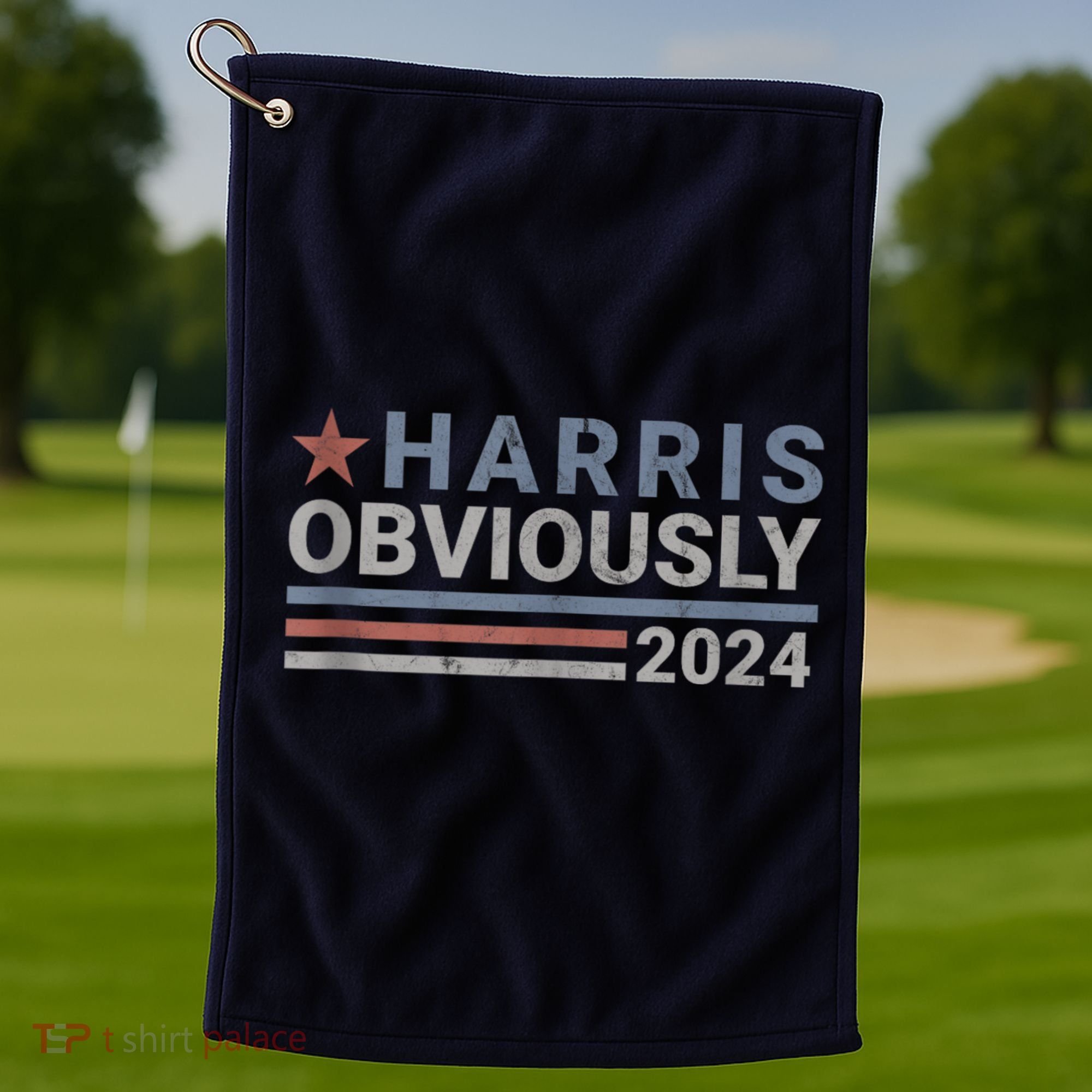 Harris Obviously 2024 Golf Towel