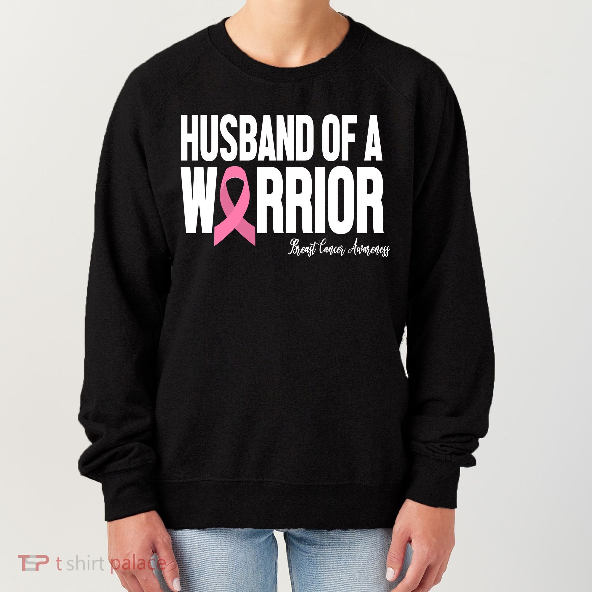 Husband Of A Warrior Breast Cancer Awanress Women's Sweatshirt