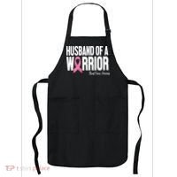 Husband Of A Warrior Breast Cancer Awanress Apron thumb 0