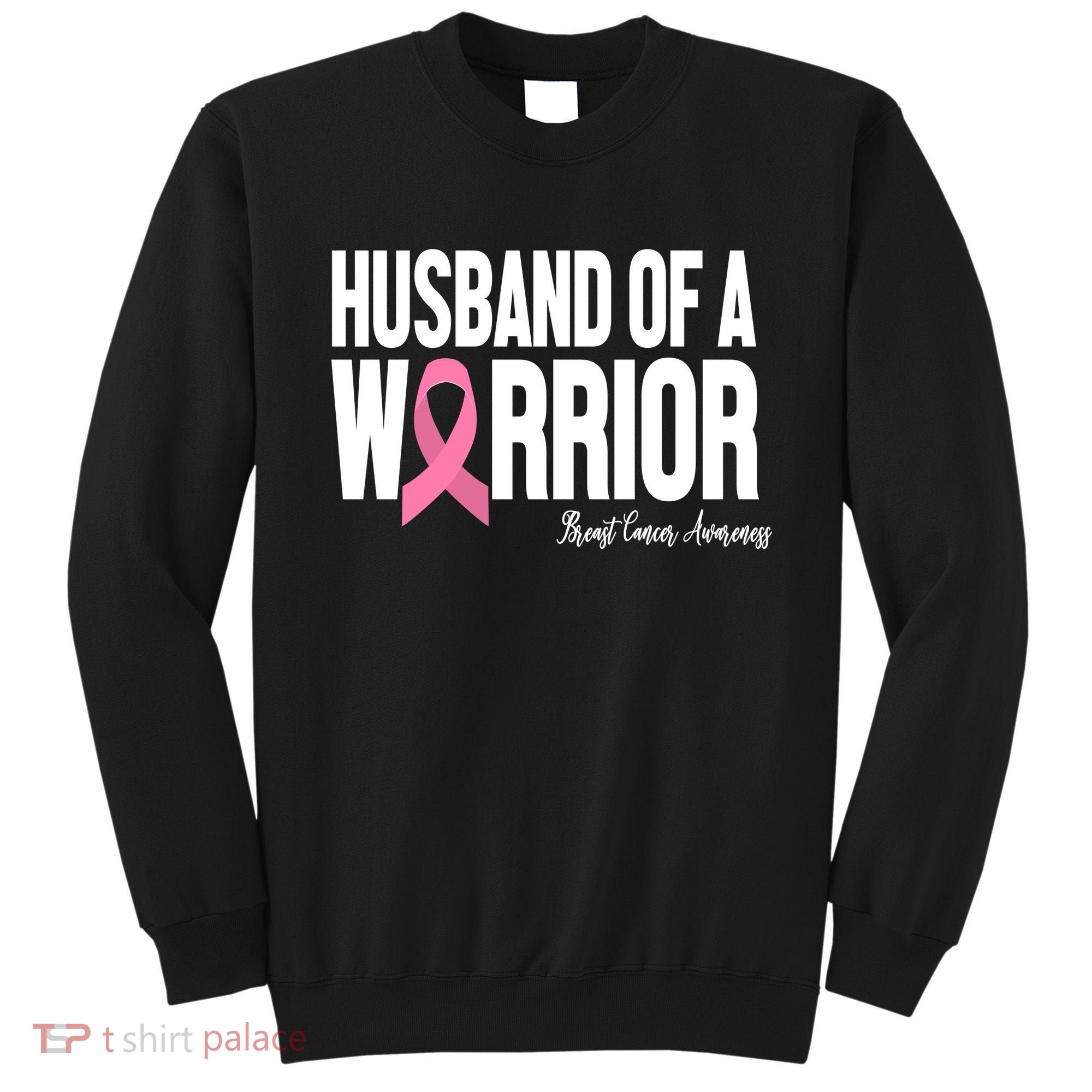 Husband Of A Warrior Breast Cancer Awanress Sweatshirt