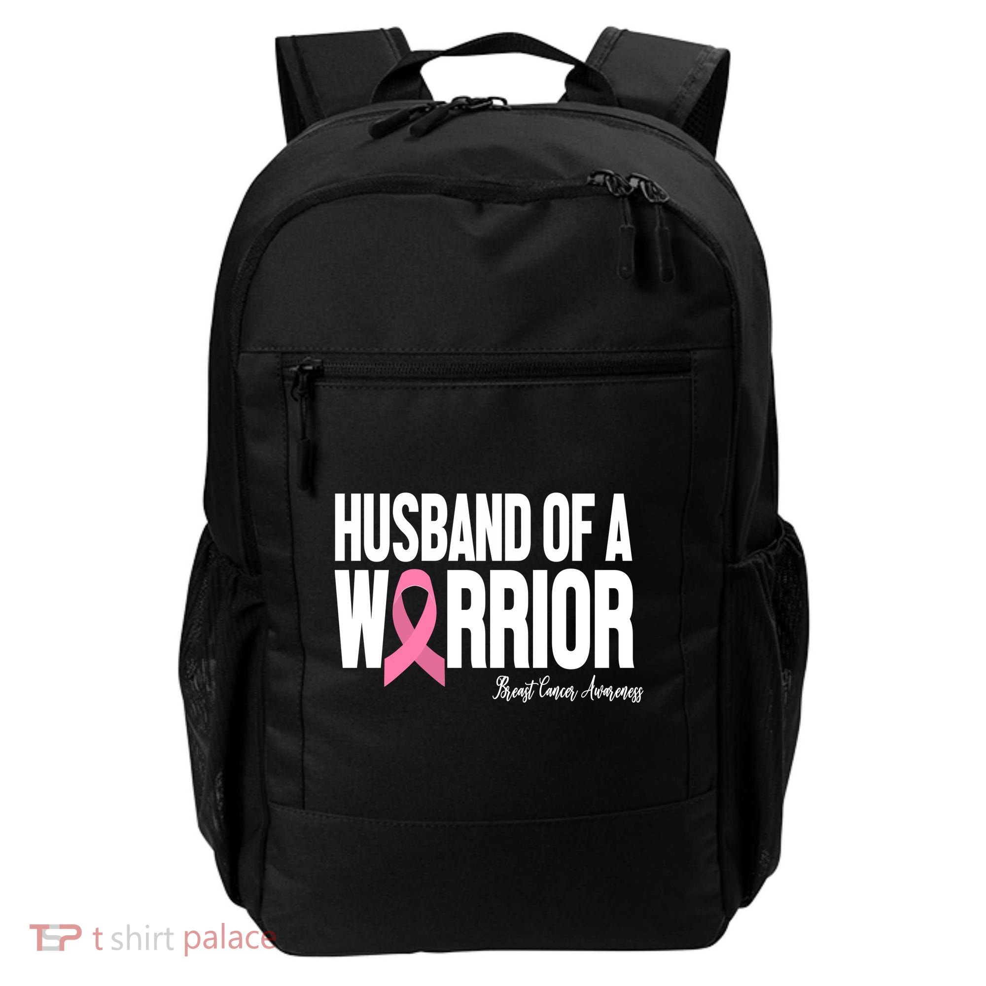 Husband Of A Warrior Breast Cancer Awanress Backpack
