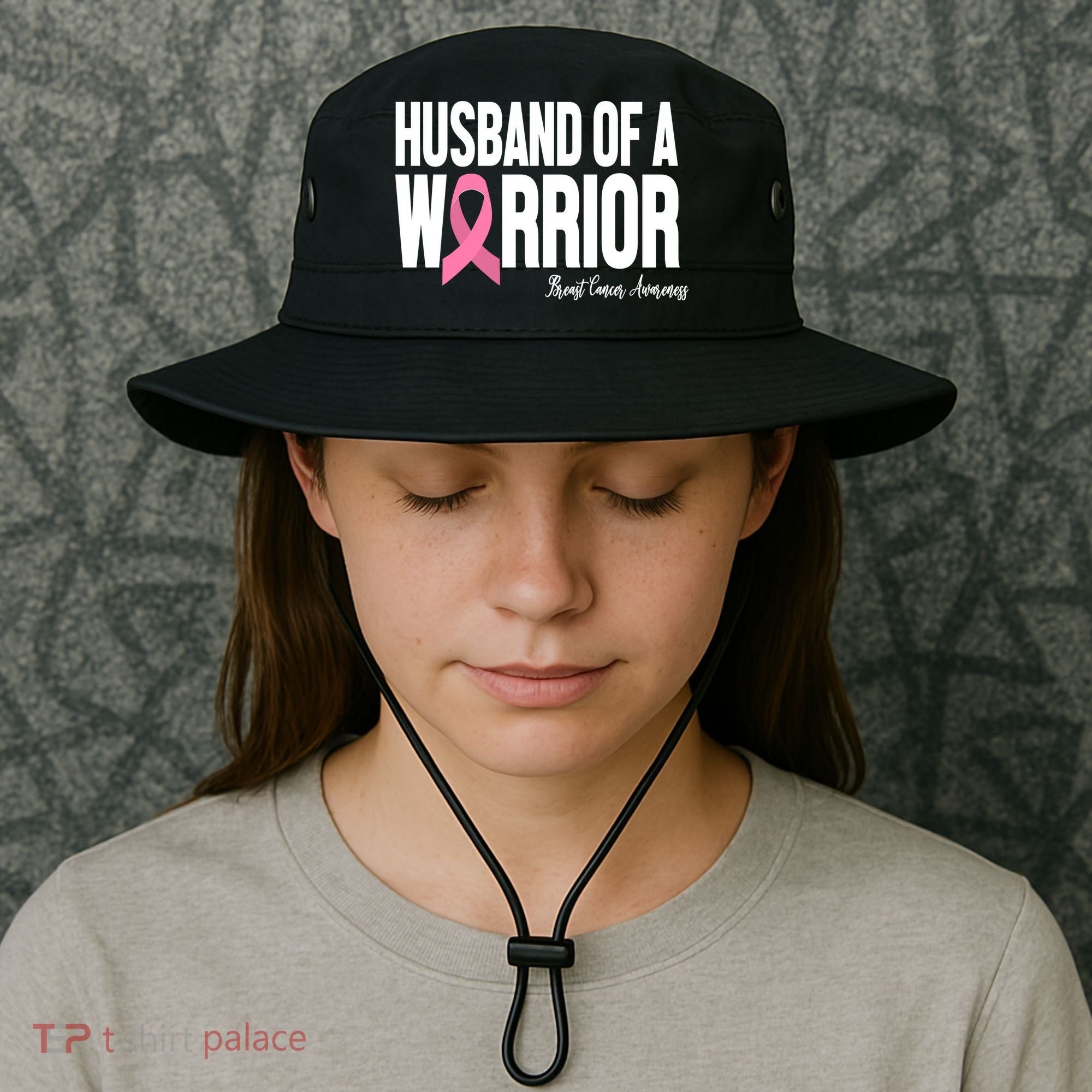 Husband Of A Warrior Breast Cancer Awanress Bucket Hat
