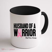 Husband Of A Warrior Breast Cancer Awanress Coffee Mug thumb 1
