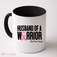 Husband Of A Warrior Breast Cancer Awanress Coffee Mug thumb 0