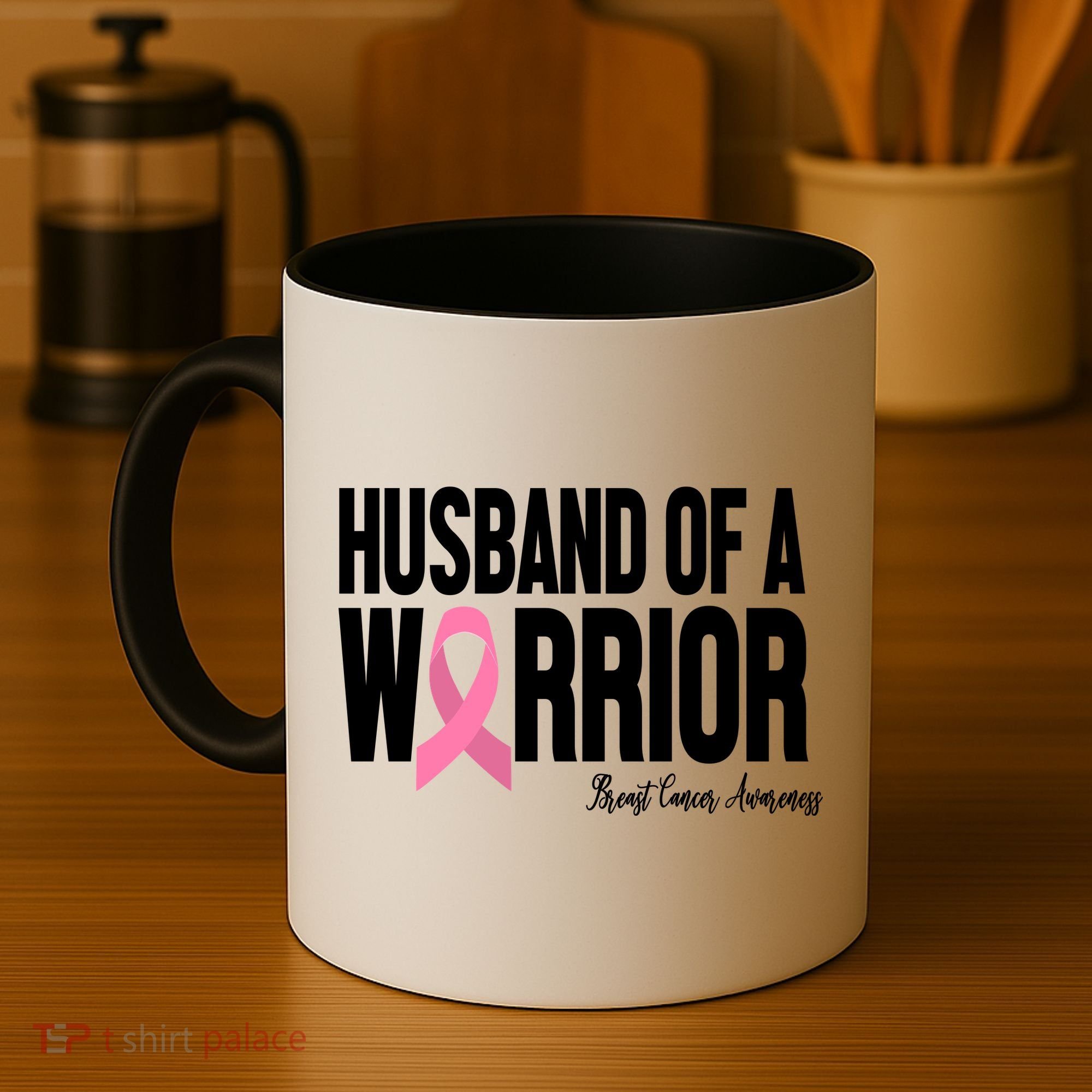 Husband Of A Warrior Breast Cancer Awanress Coffee Mug