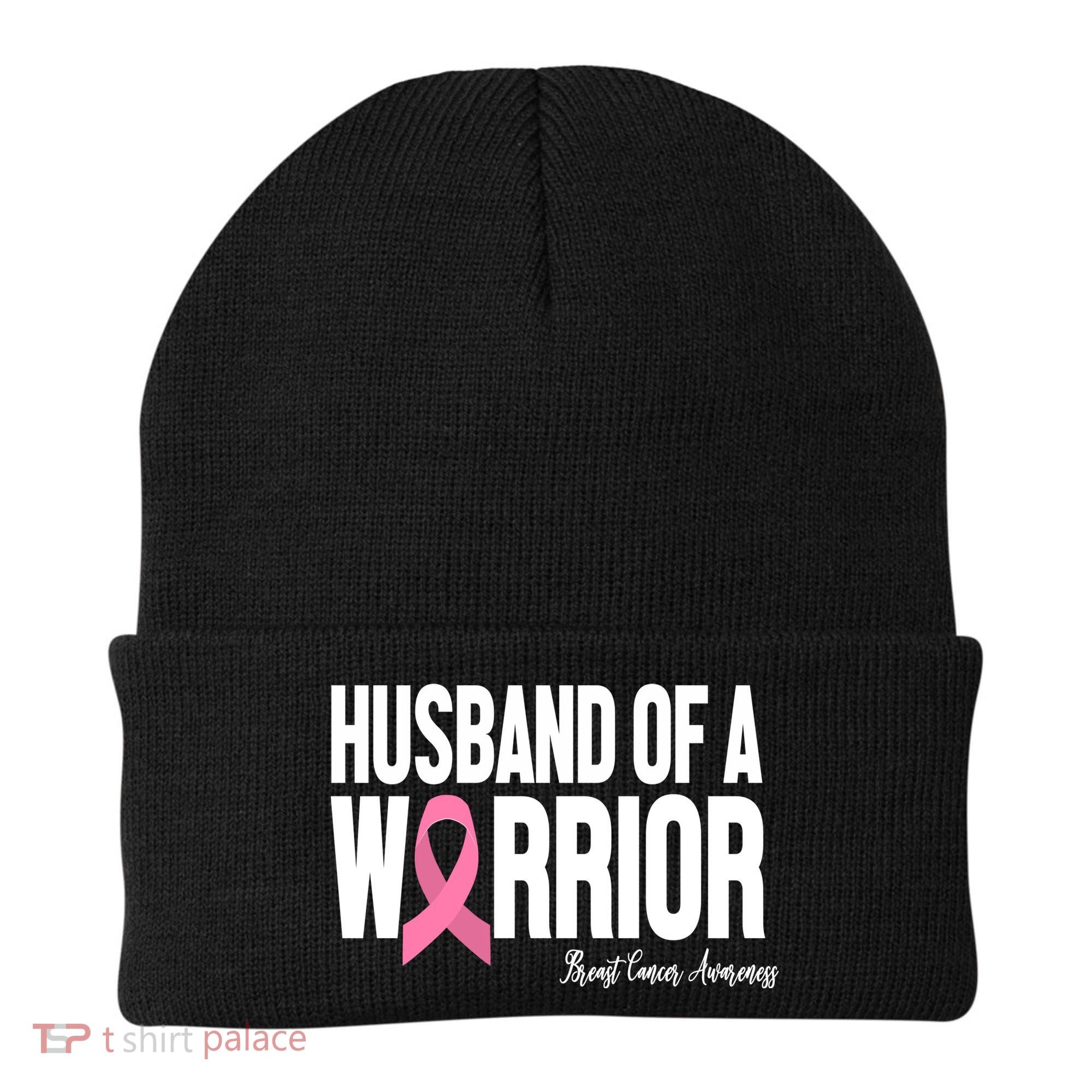 Husband Of A Warrior Breast Cancer Awanress Beanie