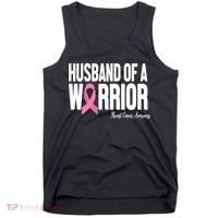 Husband Of A Warrior Breast Cancer Awanress Tank Top thumb 0