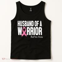Husband Of A Warrior Breast Cancer Awanress Tank Top thumb 2