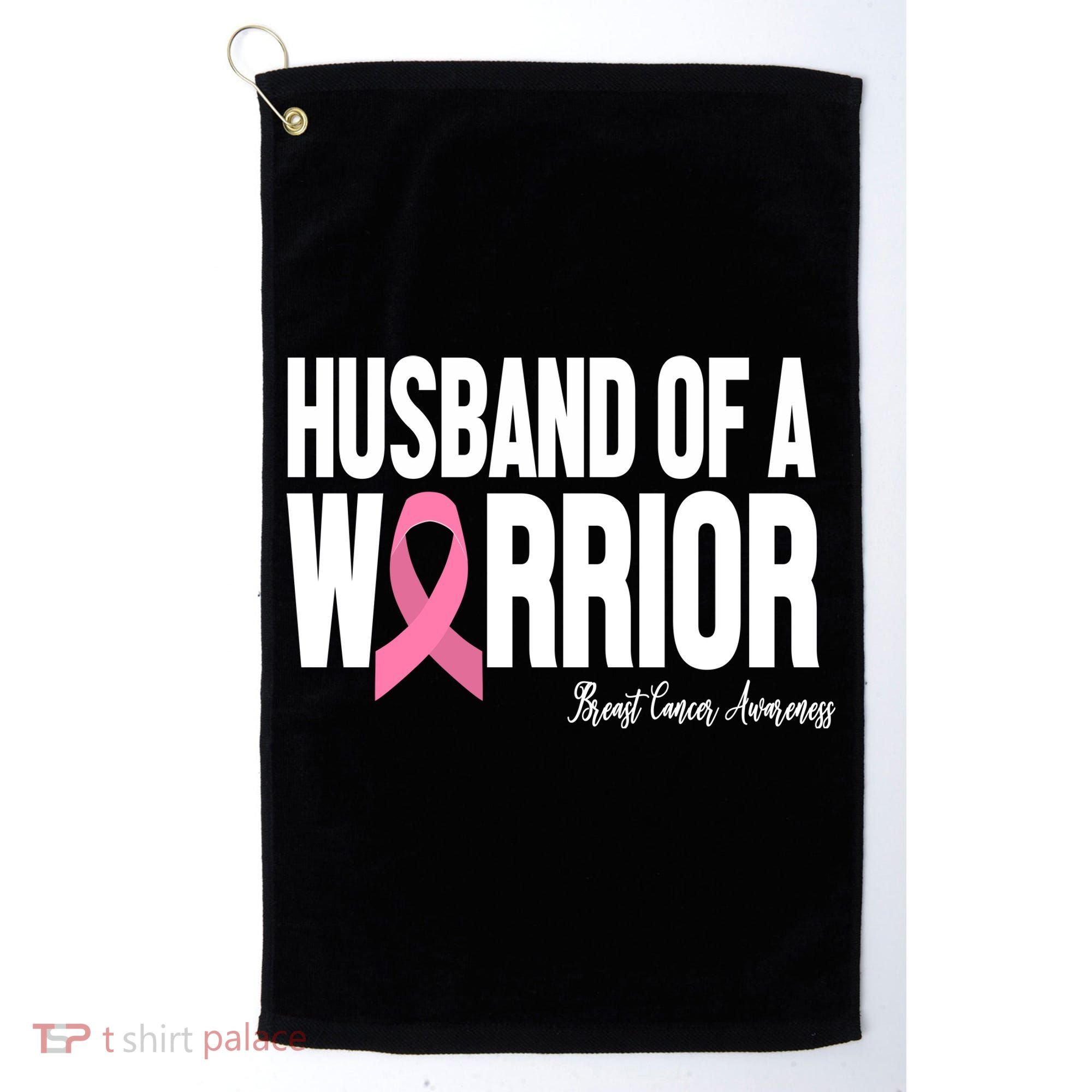 Husband Of A Warrior Breast Cancer Awanress Golf Towel