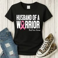 Husband Of A Warrior Breast Cancer Awanress Women's T-Shirt thumb 3