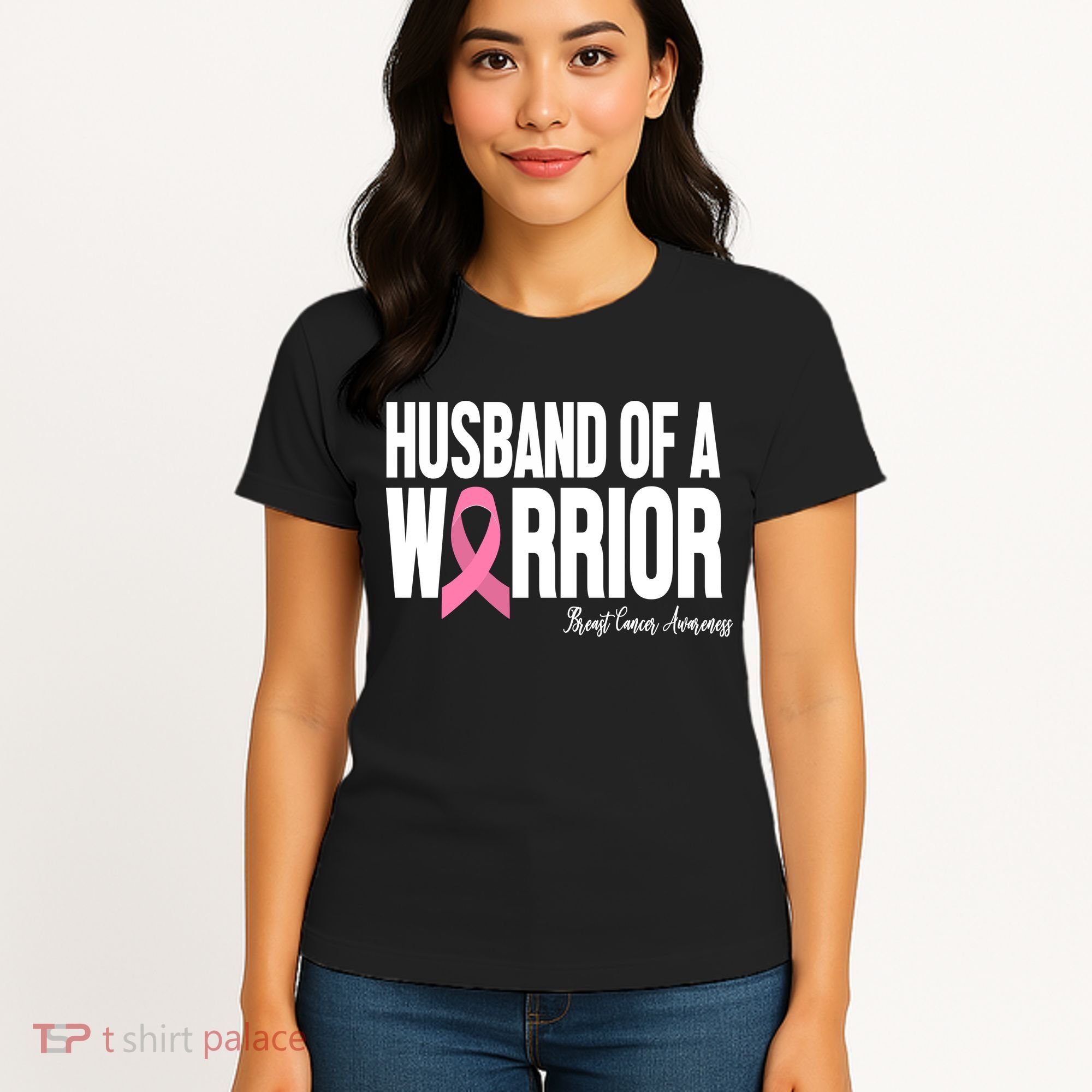 Husband Of A Warrior Breast Cancer Awanress Women's T-Shirt