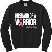 Husband Of A Warrior Breast Cancer Awanress Kids Sweatshirt thumb 0