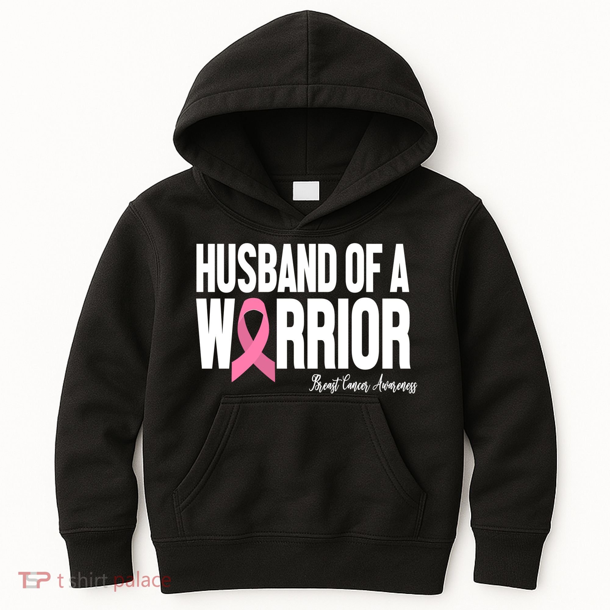Husband Of A Warrior Breast Cancer Awanress Kids Hoodie