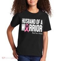 Husband Of A Warrior Breast Cancer Awanress Kids T-Shirt thumb 2