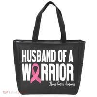 Husband Of A Warrior Breast Cancer Awanress Tote Bag thumb 0