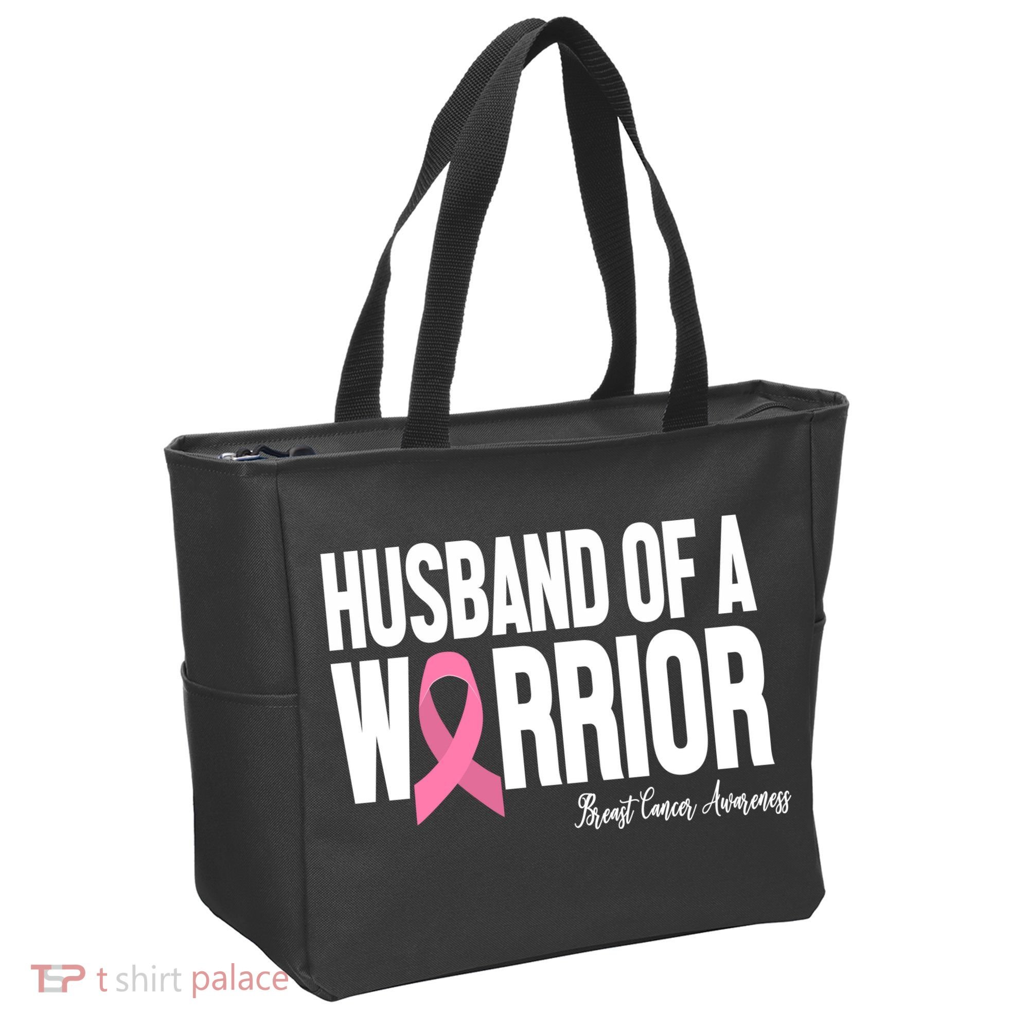 Husband Of A Warrior Breast Cancer Awanress Tote Bag