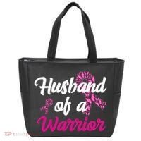 Husband Of A Warrior Breast Cancer Ribbon Tote Bag thumb 0
